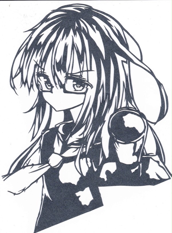 切り絵 艦コレ 望月