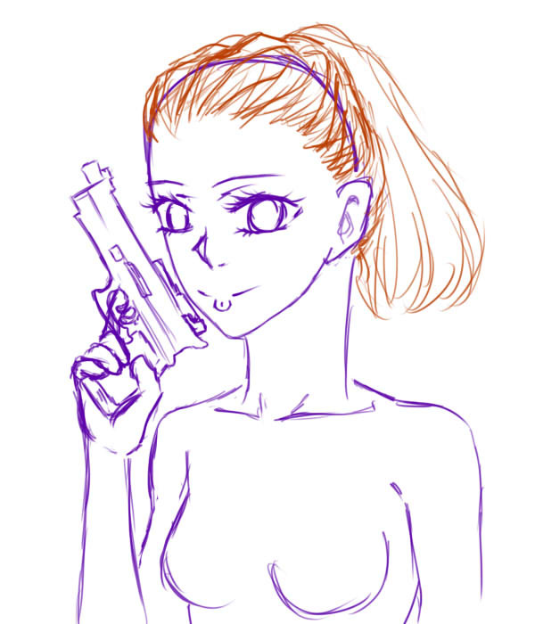 拿槍的女孩