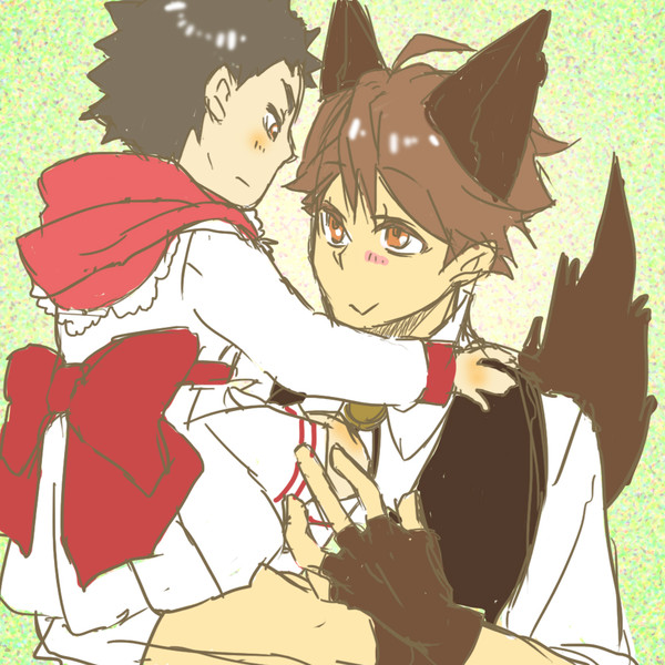 及岩で赤ずきんちゃん。