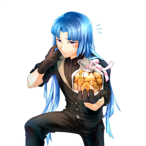 藍色掛麵