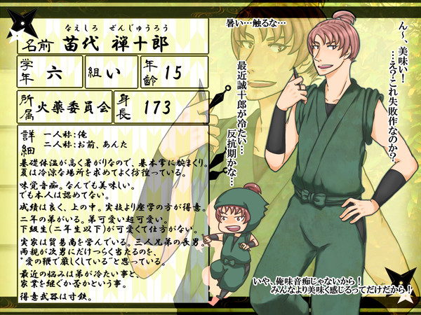 【PKRN】苗代禅十郎【キャラシ】