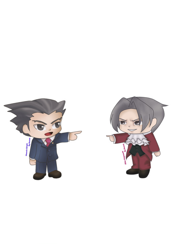Ace attorney Chibi (1st set)