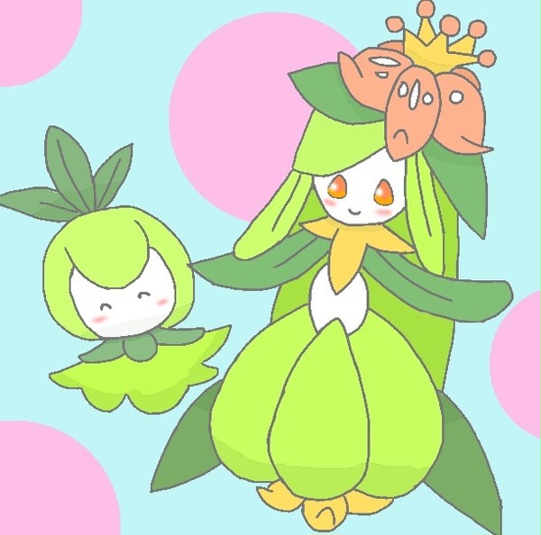 ドレディアさんとチュリネちゃん