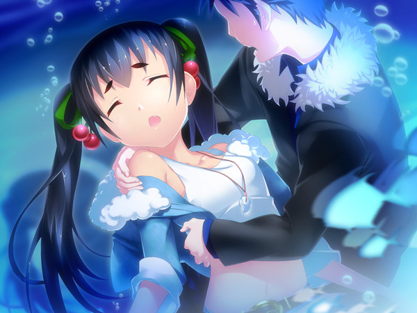 我與表妹在水族館