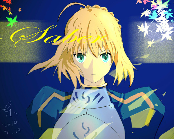 半临摹的saber