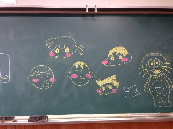 学校で朝一に書いてみた