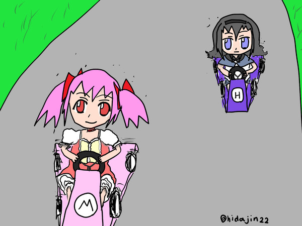 マドカカート #まどマギ版真剣深夜のお絵かき60分一本勝負