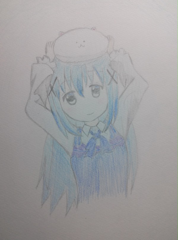 チノちゃんを色鉛筆で♪