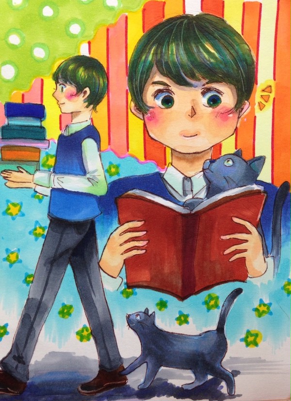 尻尾を垂直にして