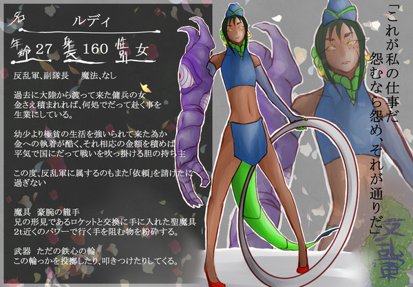 【軍人化2】ルディ【反乱軍副隊長】