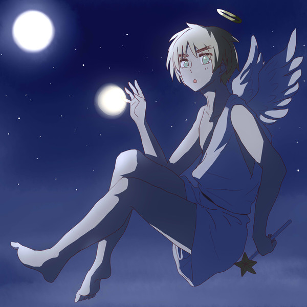 月夜のブリ天