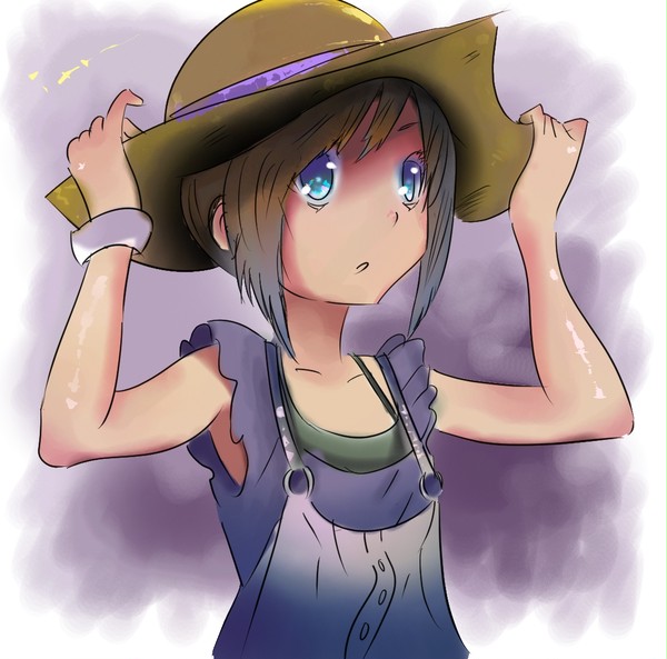 Girl with hat