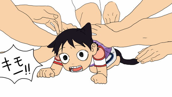 ザクになでなでされる
