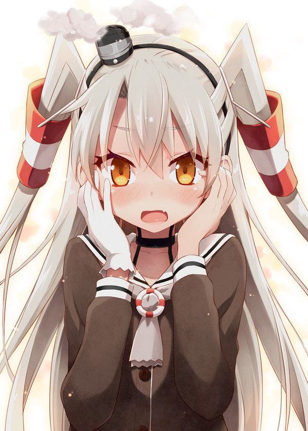 天津風 照れる