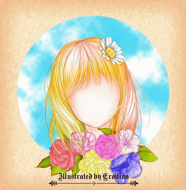 少女とお花