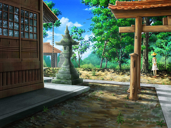 夏の神社