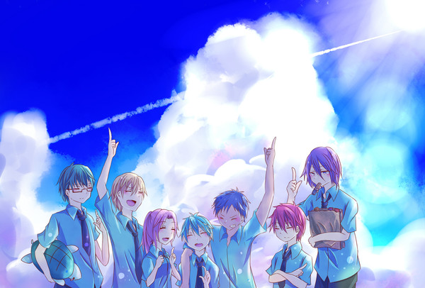 夏空に