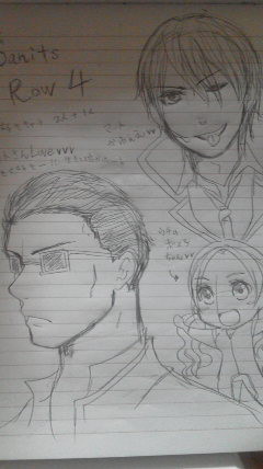 セインツロウ4落書き。