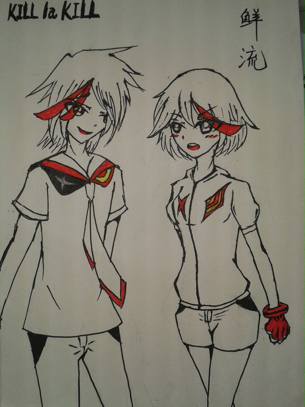キルラキル、鲜血×流子