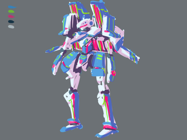 オリジナルメカ落書き