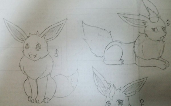 ブイズを描いてみたよ