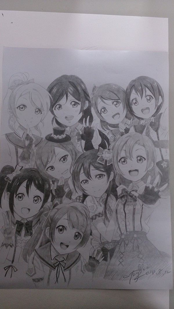 Love live! 鉛筆素描