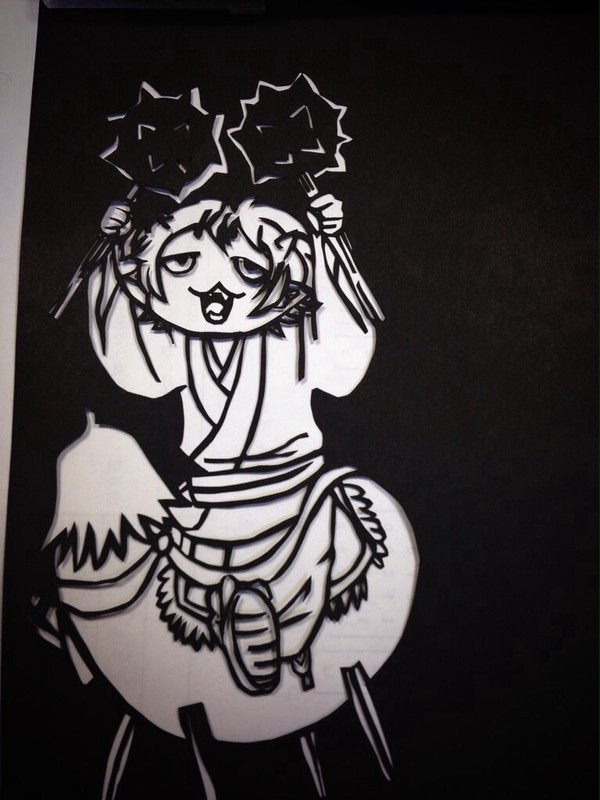 【切り絵】茄子