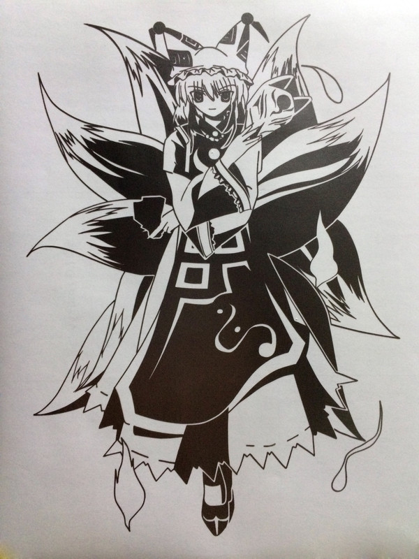東方 カッティングシート 切ってみた