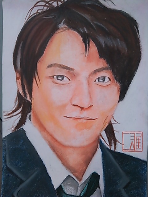 小栗旬さんです♪パステル使用してます！