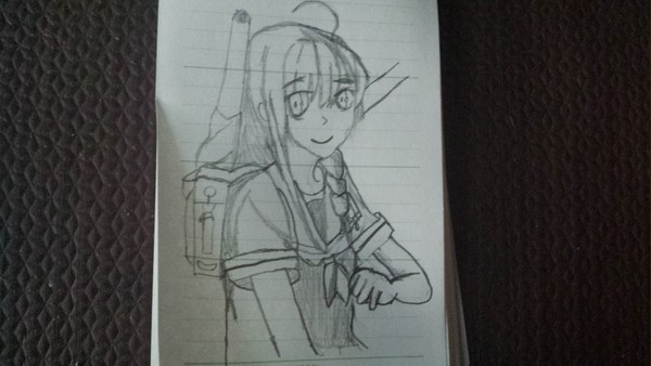 白露型駆逐艦時雨を描いてみた