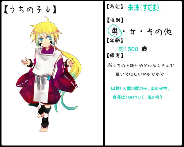 【企画】うちの子描いてもいいのよ【むしろ描いてください】