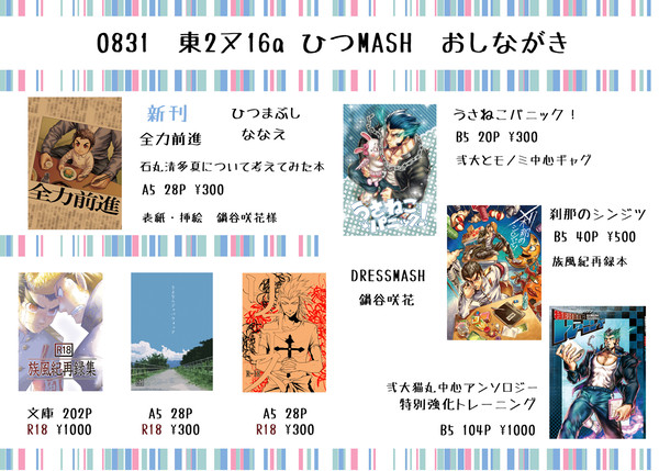 ブレイクショット2 おしながき