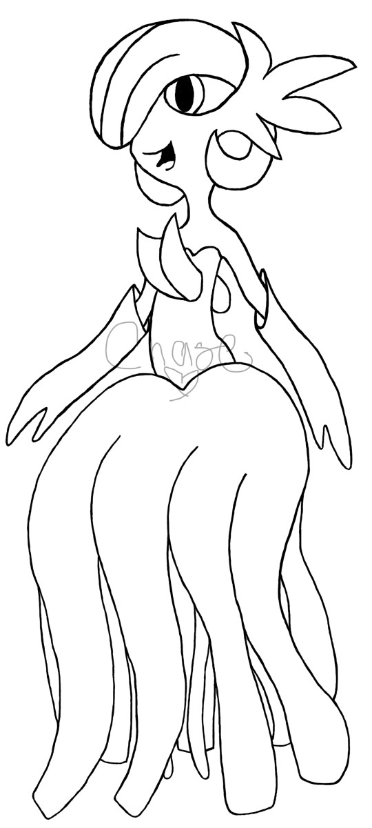 Gardevoir line art