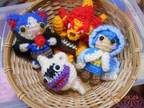 妖怪ウォッチのあみぐるみを作ってみた２