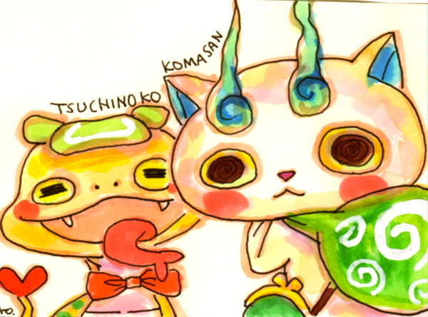 ツチノコ、コマさん描いてみた！