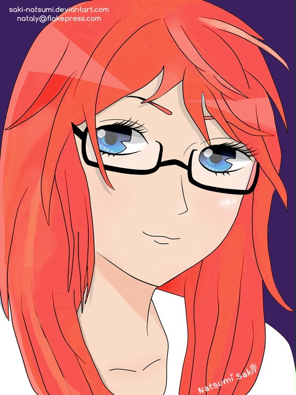 La chica de los lentes.