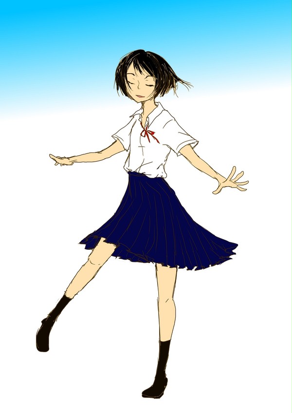 ゆっくり回転する私