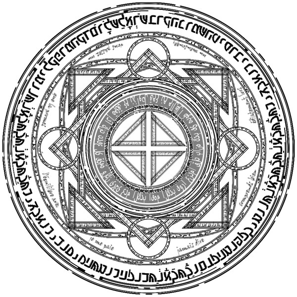 正方形魔法陣　座布団