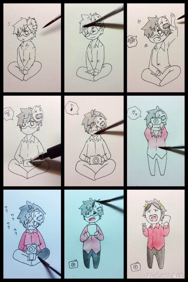 あろま先生が塗らせてくれました