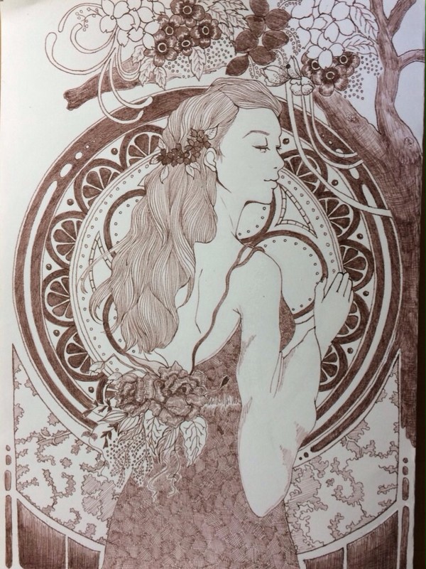 花と女