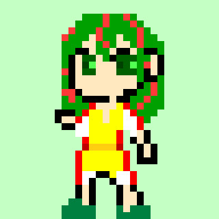 ペダルキャラをドットで打ってみた。