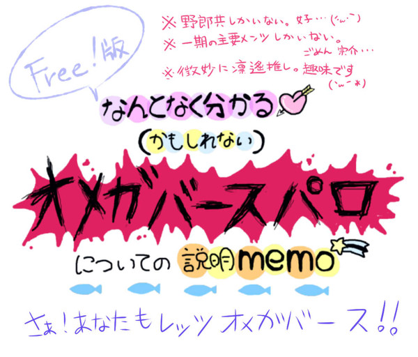 なんとなくわかる（かもしれない）オメガバースパロ説明メモ！