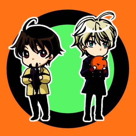 オレンジとコウモリ