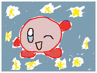 夜空のしたのカービィ♪