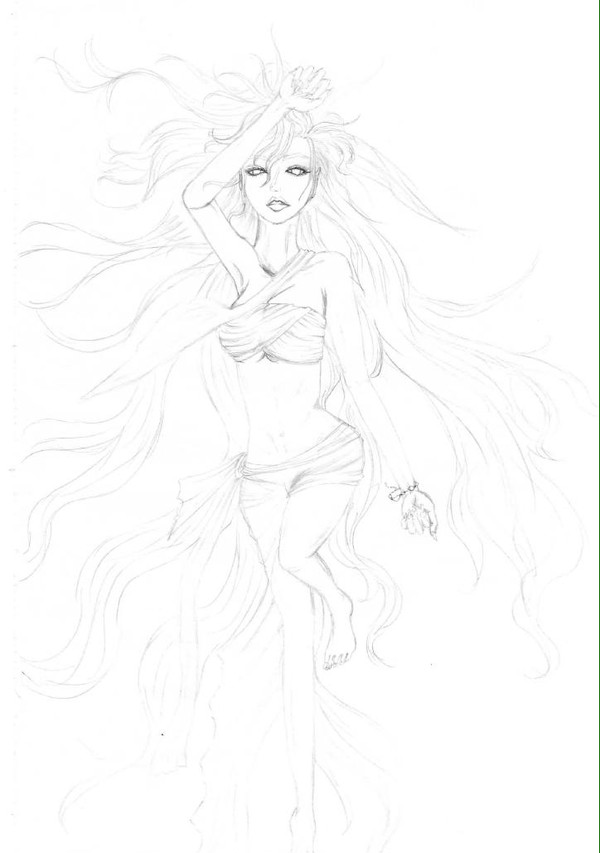 女性　下書き