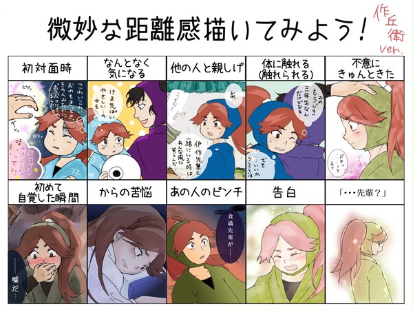 「微妙な距離感描いてみよう!」-けまとま