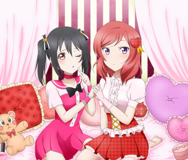 Pink & vermilion