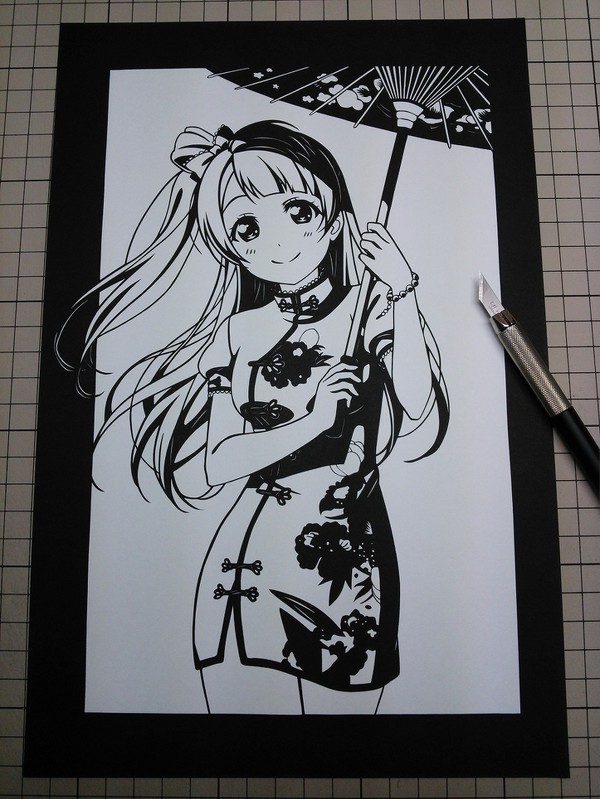 【切り絵】ことり