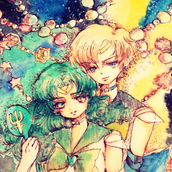 水瓶と魚の万華鏡