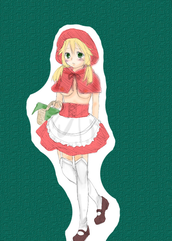 露出強要された赤ずきんちゃん